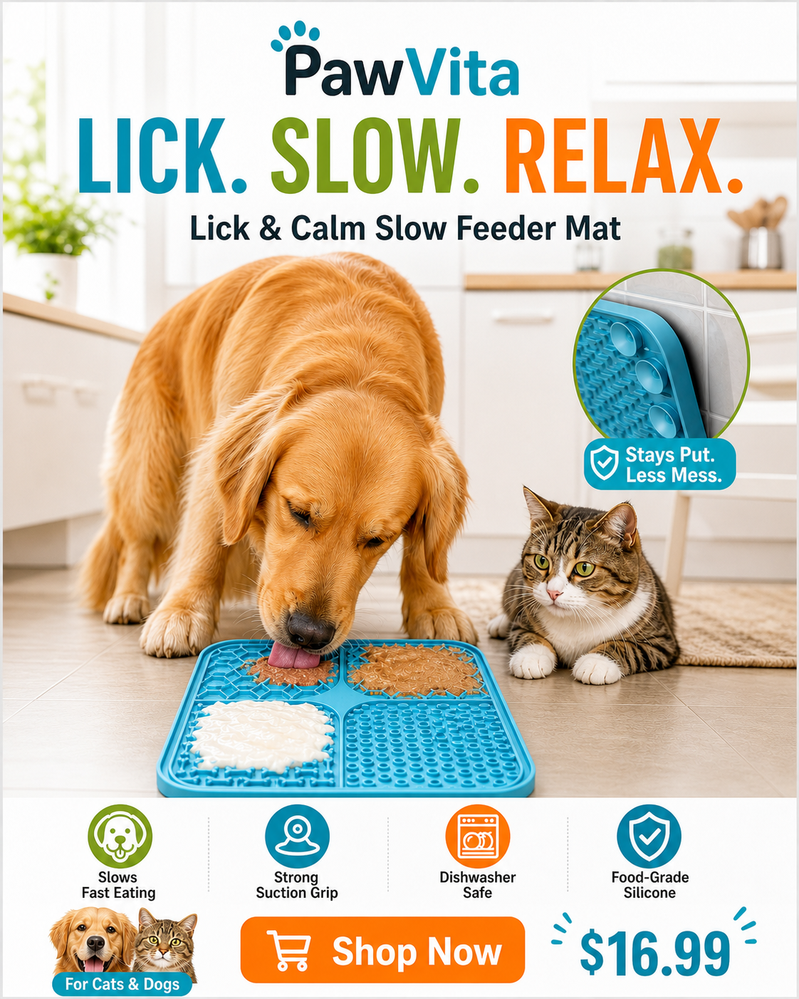 PawVita Lick & Calm lick mat product photo