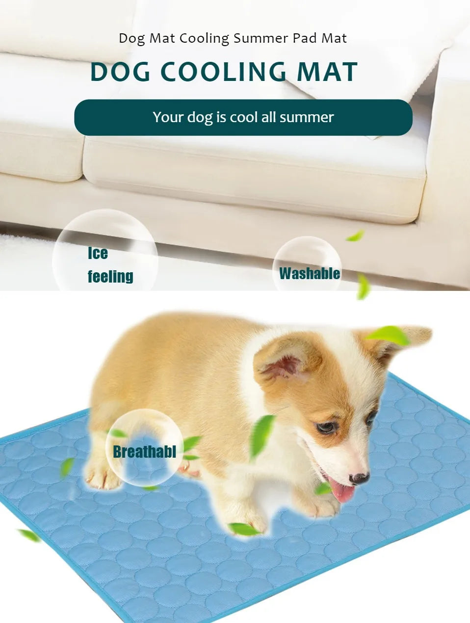 Cool Down — Self-Cooling Gel Pet Mat