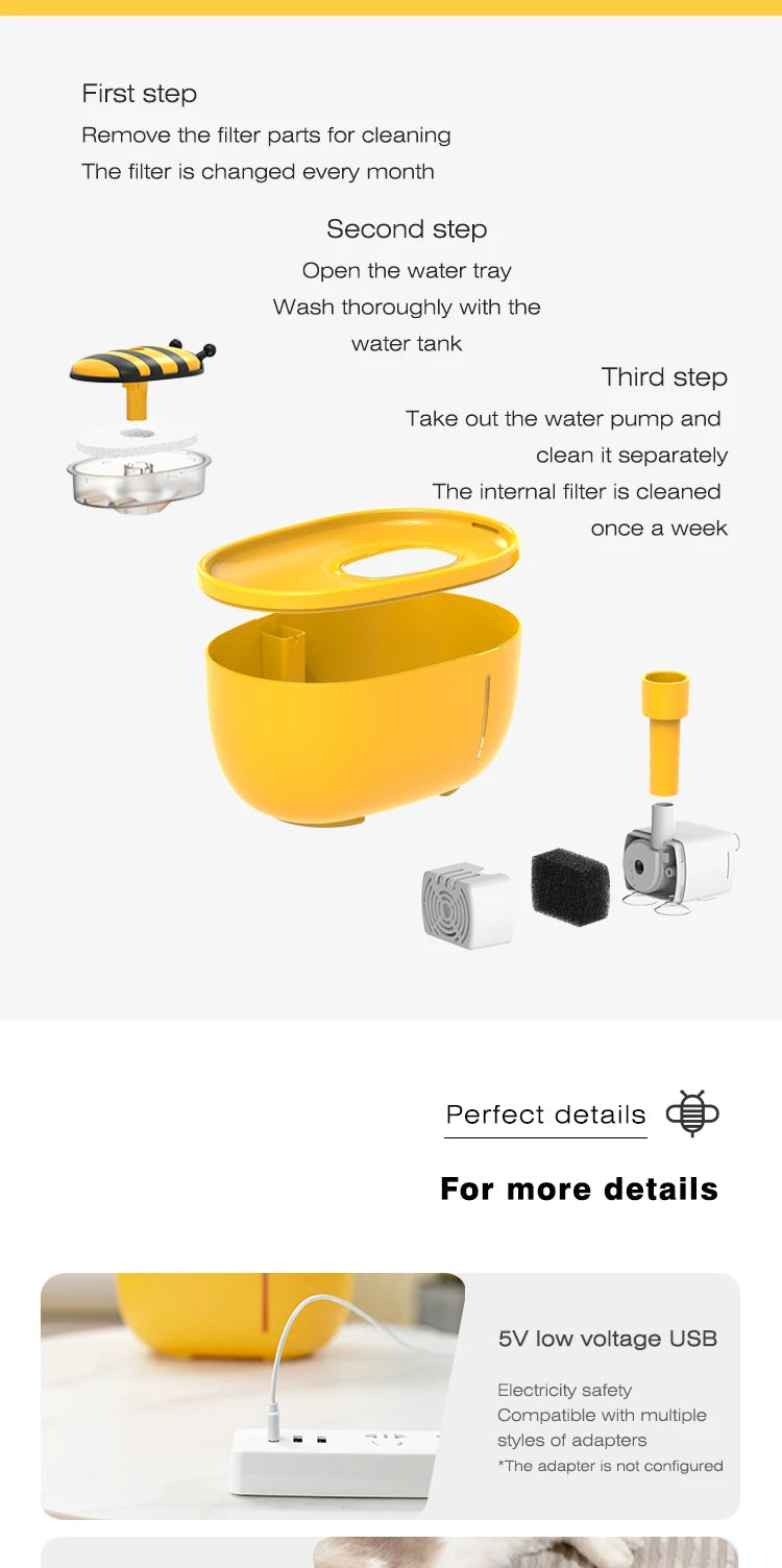 Purr & Flow — Automatic Cat Water Fountain