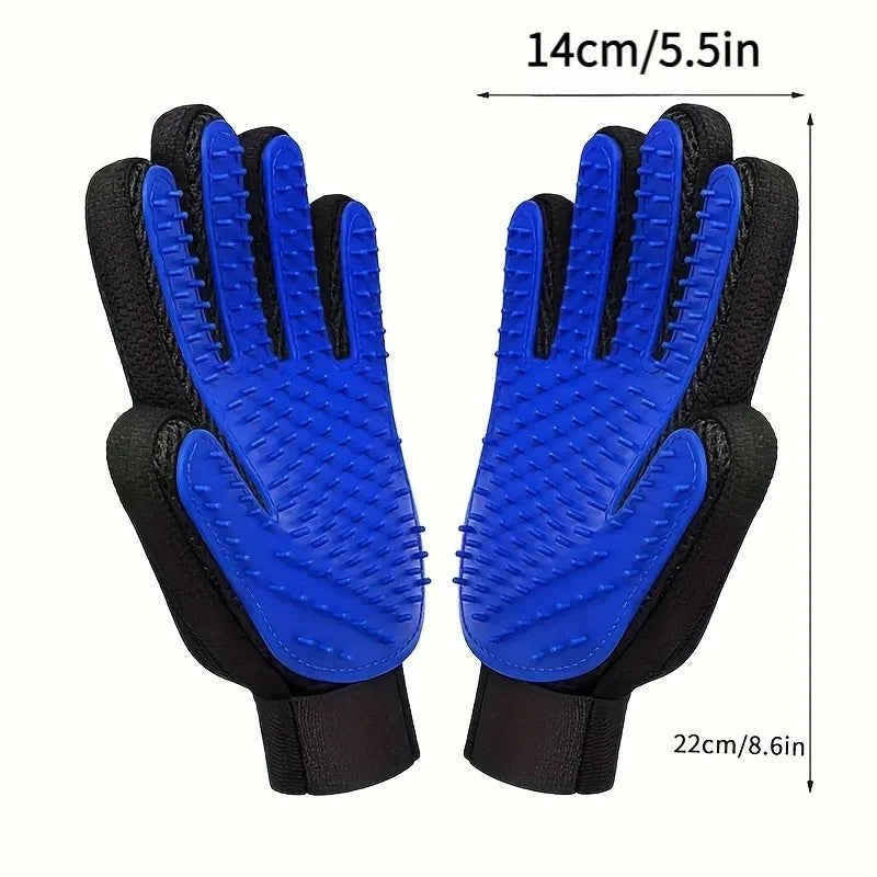 Smooth Coat grooming glove silicone tips close-up