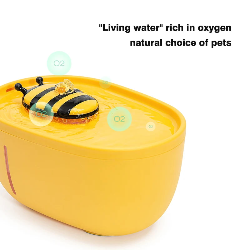 Purr & Flow cat water fountain shown in use
